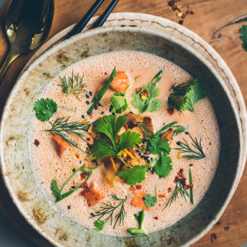 Lososový krém s&nbsp;kokosovým mlékem